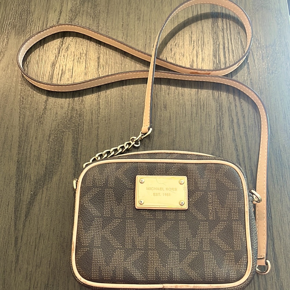 Michael Kors extra small logo crossbody bag